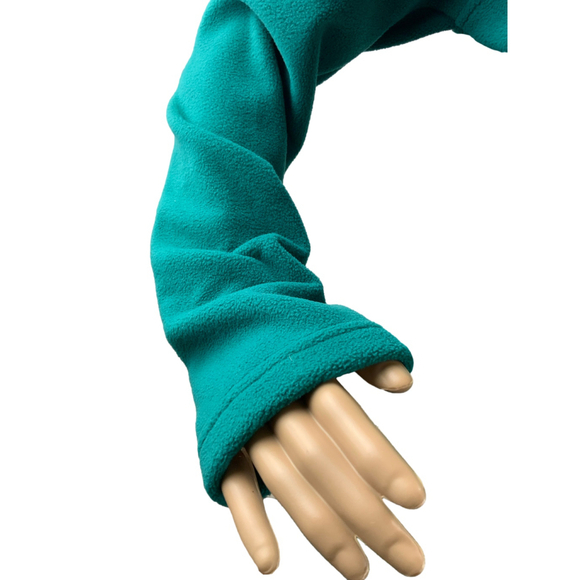 Cabela's Women's Fleece Jacket Teal Long Sleeve Zip Closure Size SP Gorpcore - Picture 5 of 13